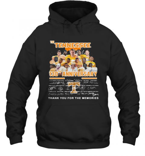 The Tennessee 130Th Anniversary 1891 2021 Thank You For The Memories Signature T-Shirt Unisex Hoodie