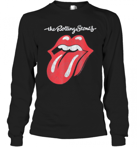 The rolling stones band logo  T-Shirt Long Sleeved T-shirt 