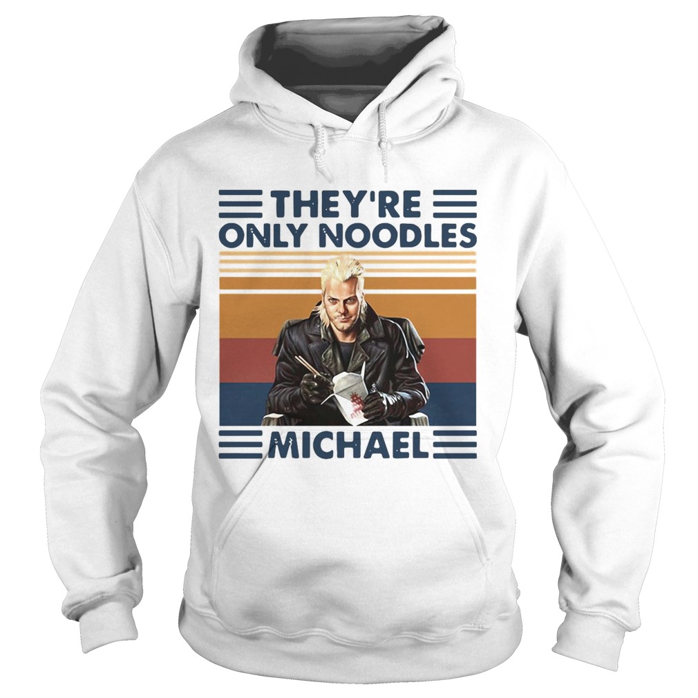 Theyre Only Noodles Michael Vintage Hoodie