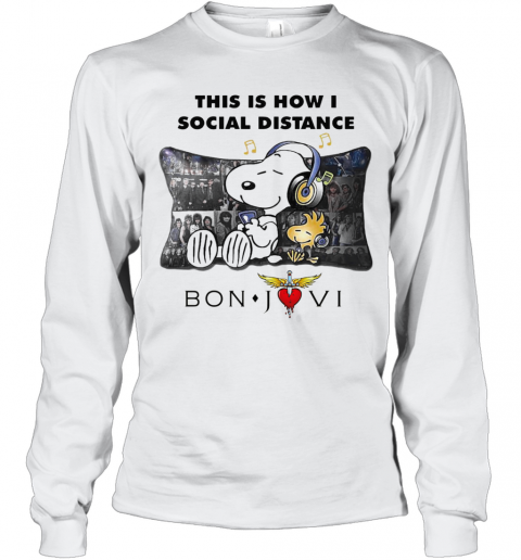This Is How I Social Distance Bon Jovi T-Shirt Long Sleeved T-shirt