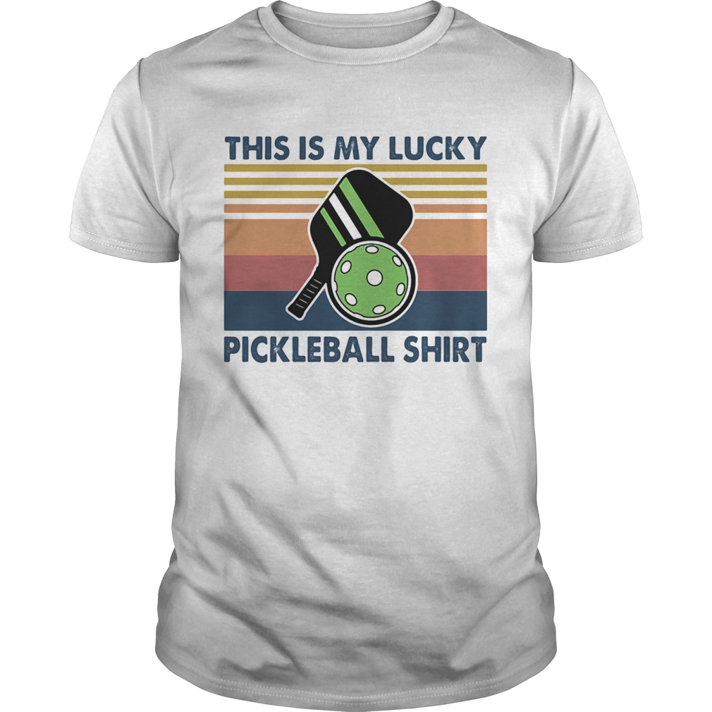 This is my lucky pickleball vintage retro shirt
