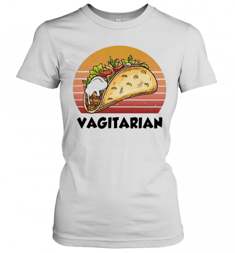 Top Vagiatarian Food Vintage Retro T-Shirt Classic Women's T-shirt