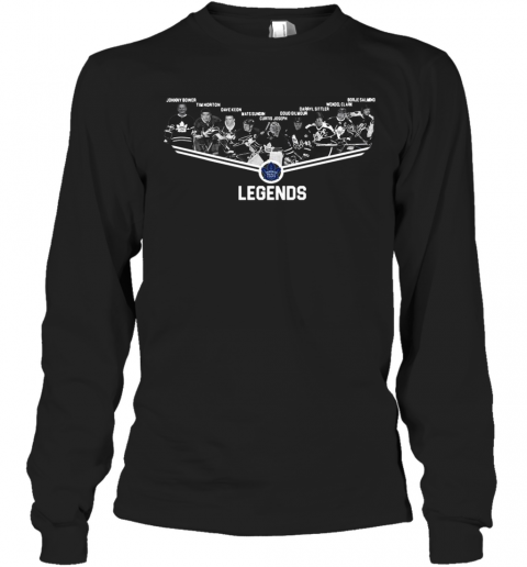 Toronto Maple Leafs Legends Team Player Signatures T-Shirt Long Sleeved T-shirt 