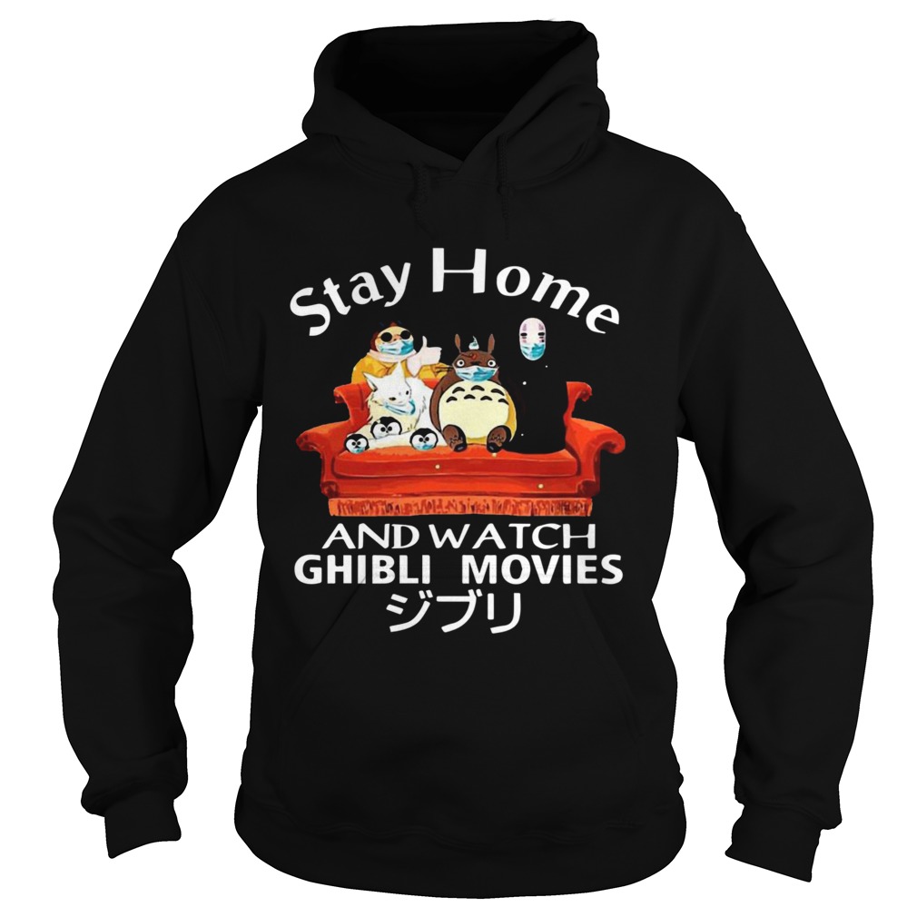 Totoro Face Mask Stay Home And Watch Ghibli Movies Hoodie