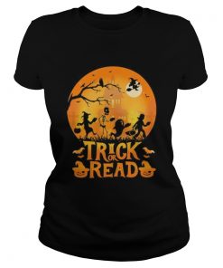 Trick Or Read Witch And Ghost Halloween Copy Classic Ladies