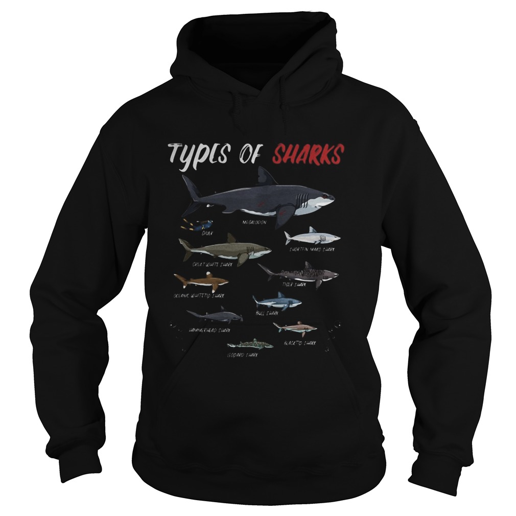 Types of sharks Hoodie