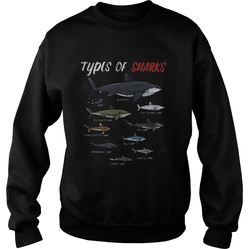 Types of sharks Sweatshirt