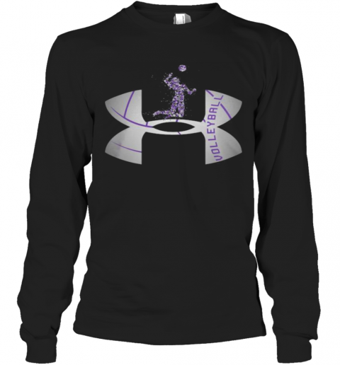 Under Armour Volleyball Logo T-Shirt Long Sleeved T-shirt 