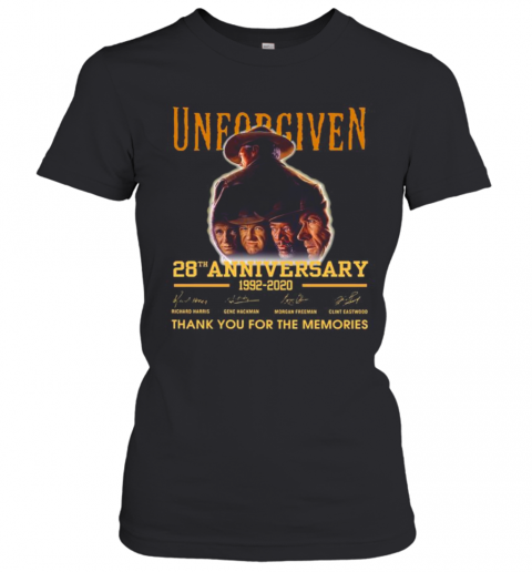 Unforgiven 28Th Anniversary 1992 2020 Thank You For The Memories Signatures T-Shirt Classic Women's T-shirt