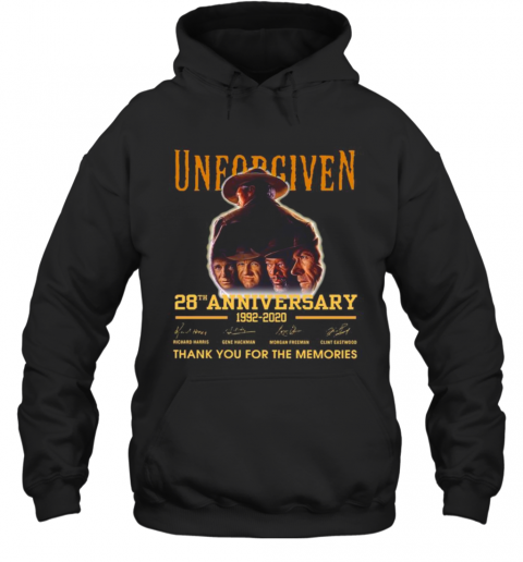Unforgiven 28Th Anniversary 1992 2020 Thank You For The Memories Signatures T-Shirt Unisex Hoodie