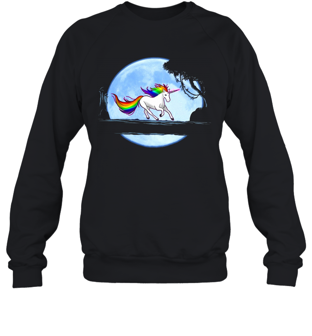 Unicorn Running T-Shirt Unisex Sweatshirt