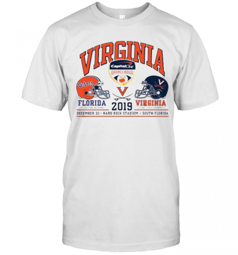 Virginia Florida Gator Vs Virginia Cavaliers 2019 Captain One Orange Bowl T-Shirt
