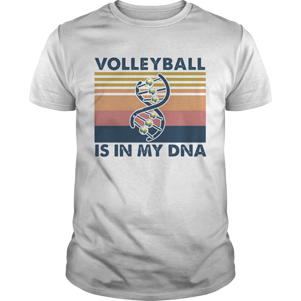 Volleyball is in my DNA vintage retro shirt