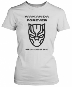 Wakanda Forever Black Panther Rip Chadwick 28 August 2020 T-Shirt Classic Women's T-shirt