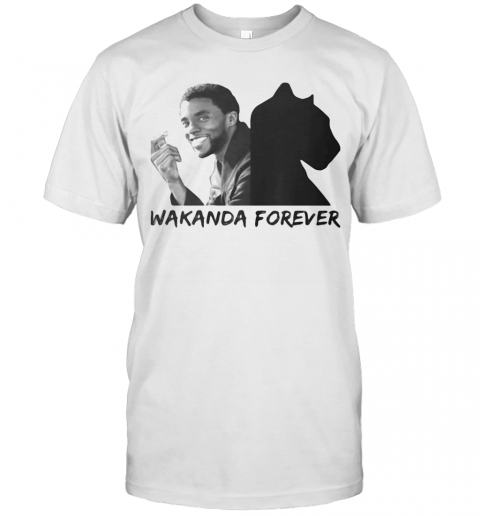 Wakanda Forever Black Panther Rip Chadwick Actor 2020 T-Shirt