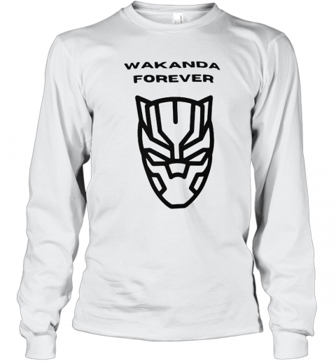 Wakanda Forever Black Panther Rip Chadwick Dead T-Shirt Long Sleeved T-shirt
