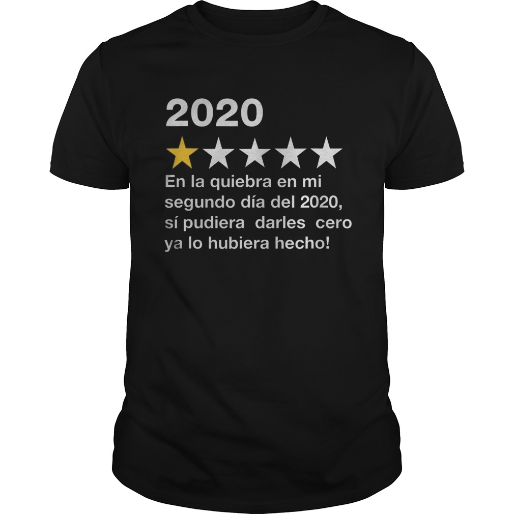 Welp 2020 year bad one star rating shirt