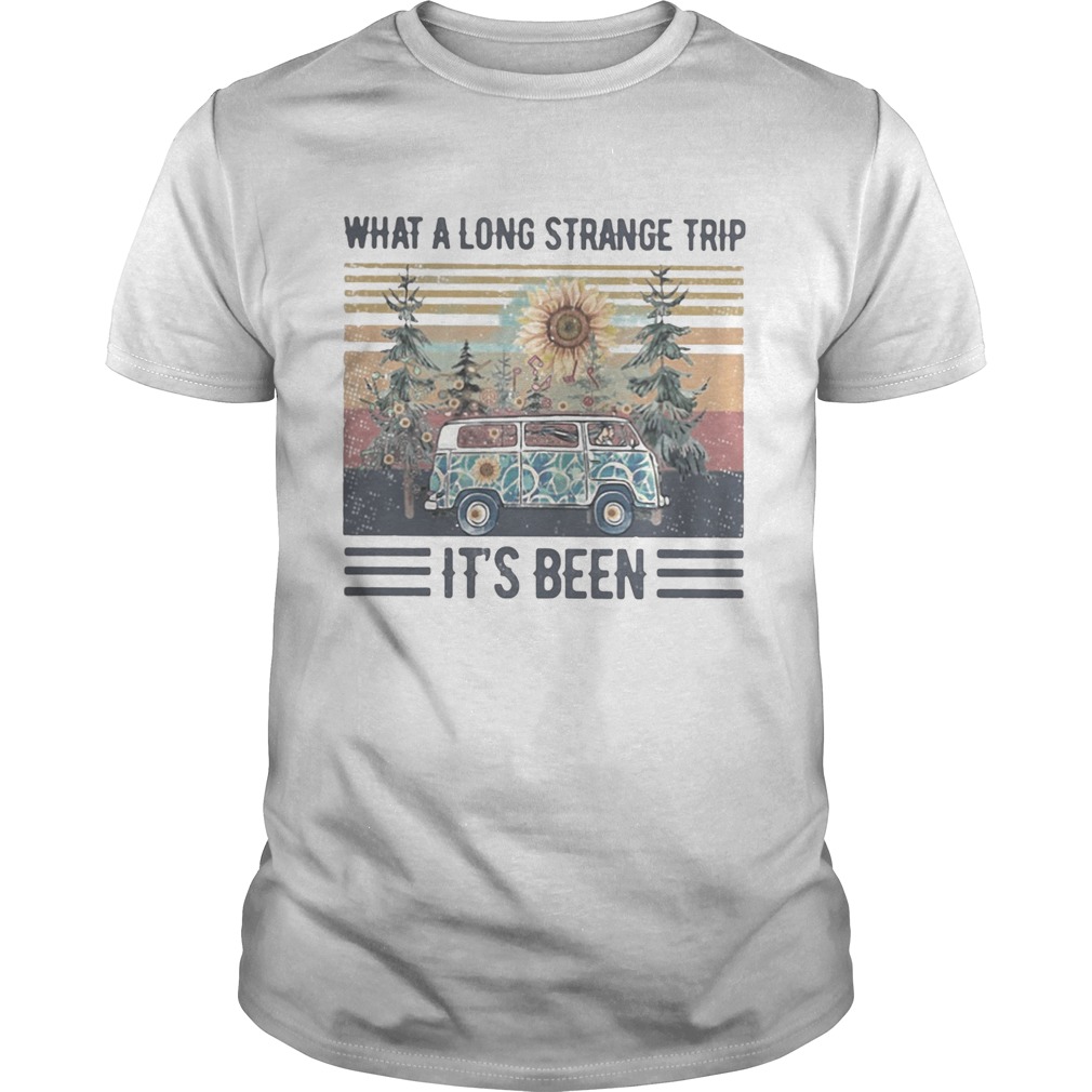 What a long strange trip its been Sunflower Vintage retro shirt