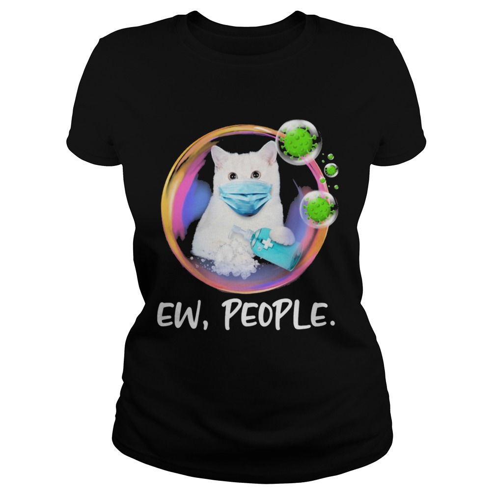 White Cat Safety Bubble Face Mask Ew People Classic Ladies