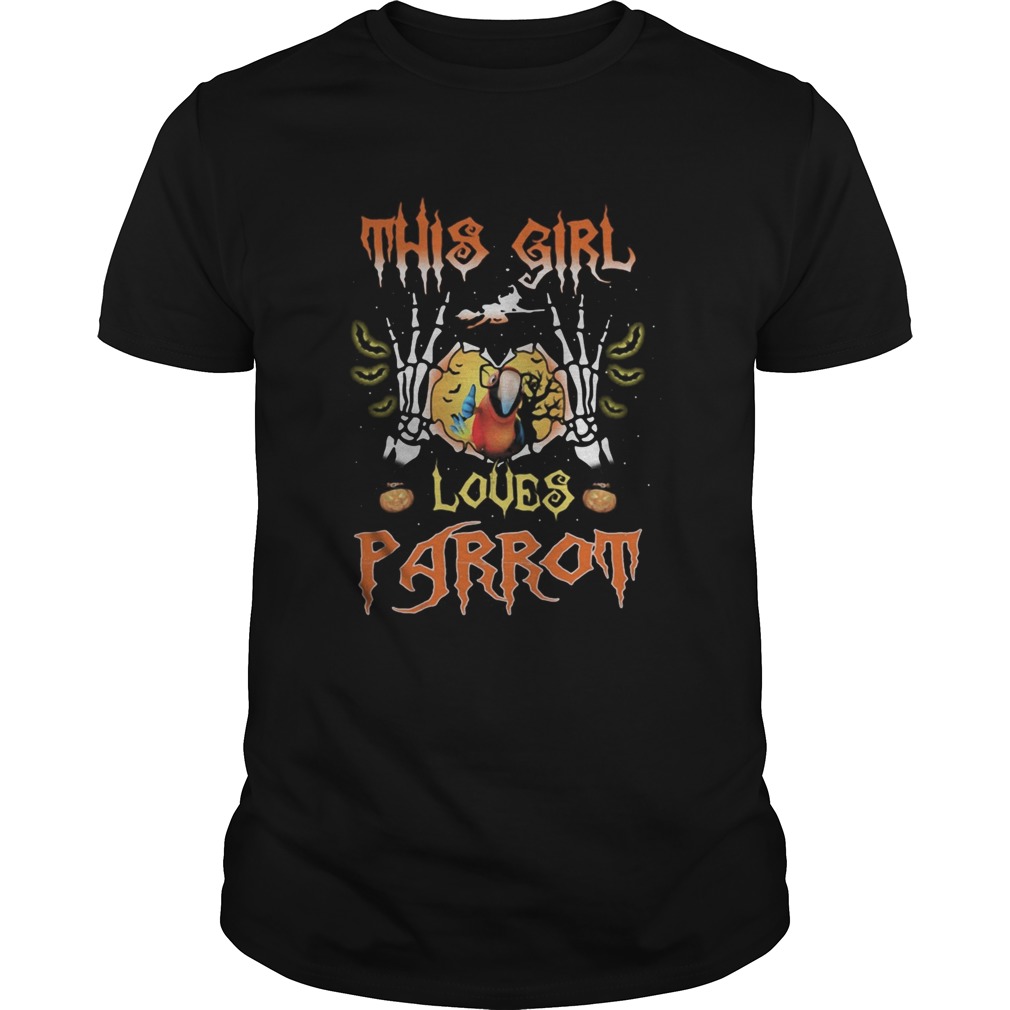 Witch This girl loves parrot shirt
