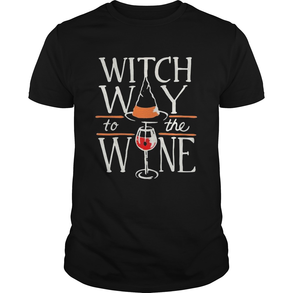 Witch way to the wine halloween shirt