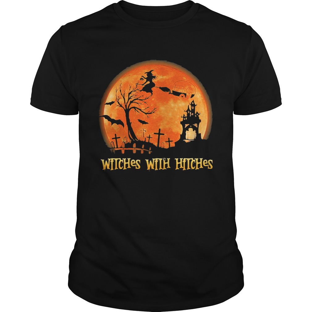 Witches With Hitches Sunset Halloween shirt