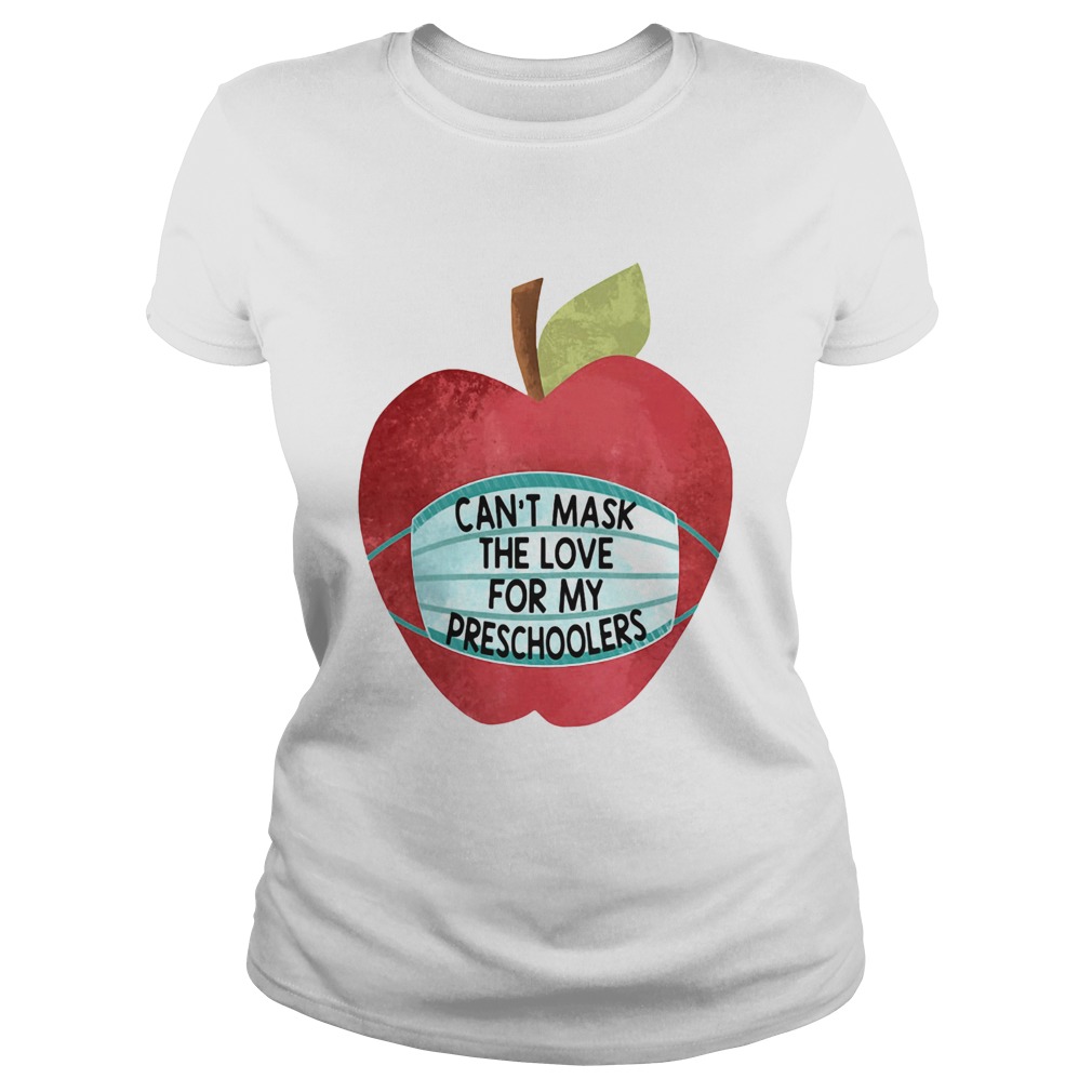 Wonderful Apple Face Mask CanT Mask The Love For My Preschoolers Classic Ladies
