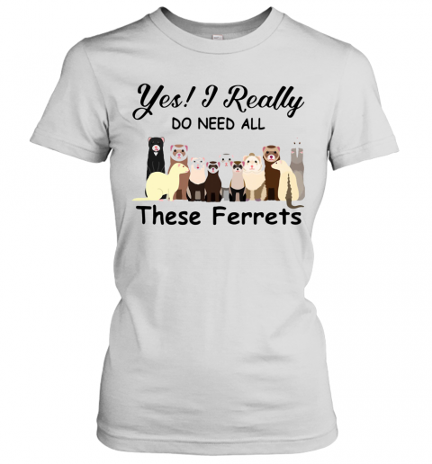 Yes I Really Do Need All These Ferrets T-Shirt Classic Women's T-shirt