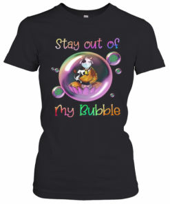 Yoga Cow Mask Stay Out Of My Bubble Covid 19 T-Shirt Classic Women's T-shirt