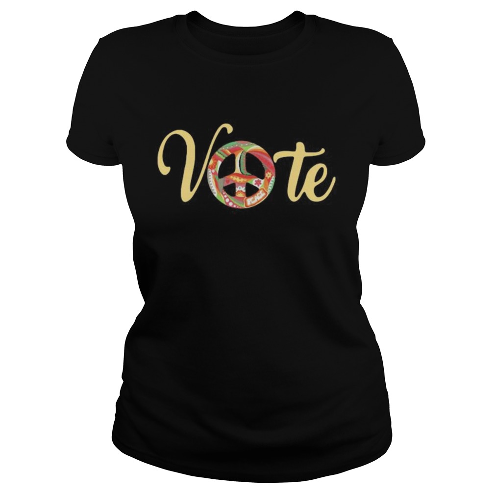 vote peace Classic Ladies