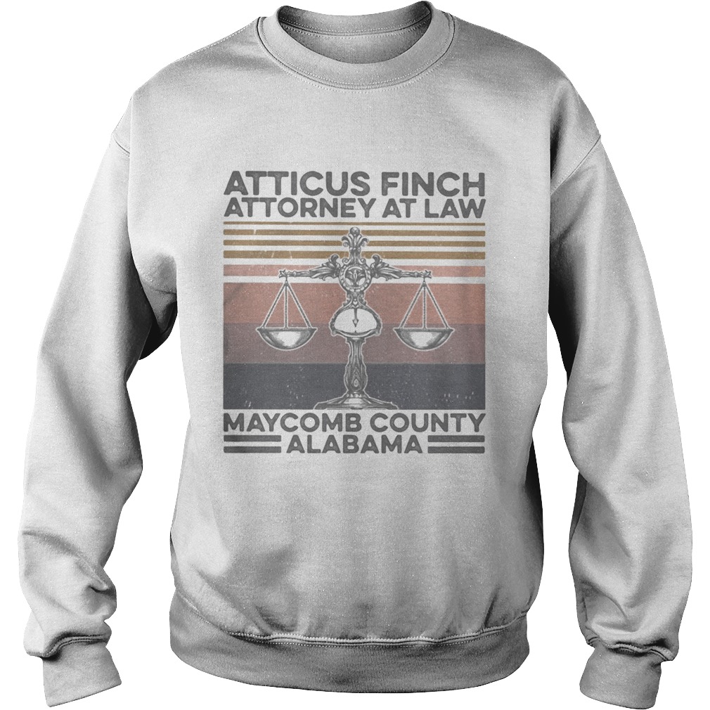 Atticus finch attorney at law maycomb alabama vintage Sweatshirt