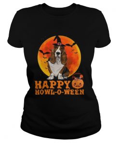 Basset Hound Dog Halloween Happy Howloween  Classic Ladies