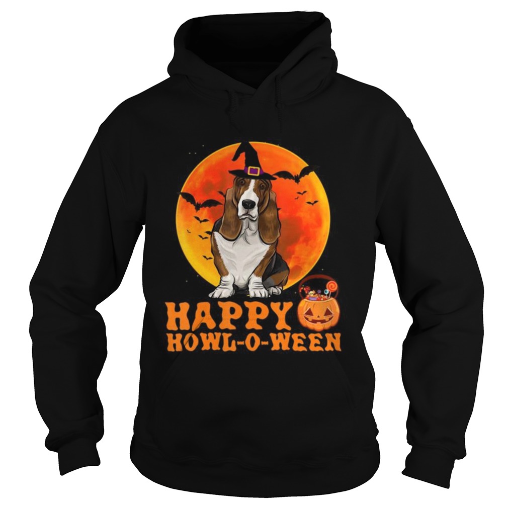 Basset Hound Dog Halloween Happy Howloween Hoodie