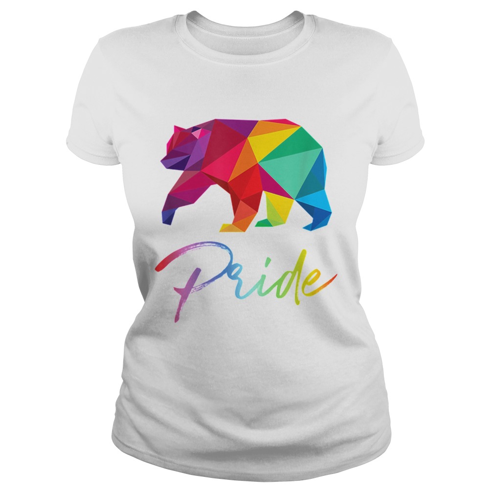 Bear Pride LGBT Rainbow Flag Pride Month Gift Classic Ladies