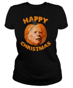 Biden Pumpkin Happy Christmas Halloween shirt