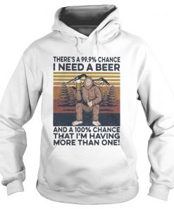 Bigfoot theres a 9999 percent chance I need a beer and a 100 percent chance that Im having more Hoodie