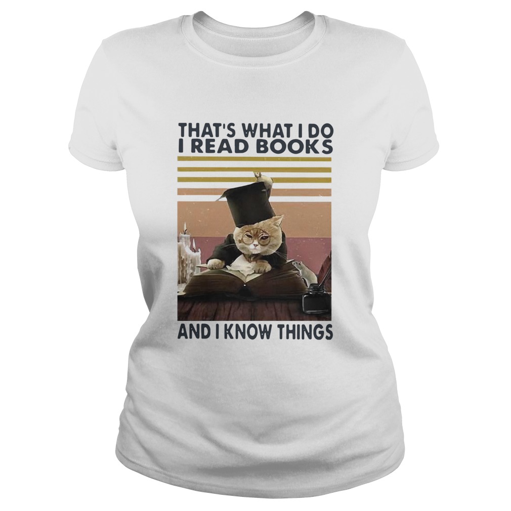 Black Cat Thats What I Do I Read Books And I Know Things Vintage Classic Ladies