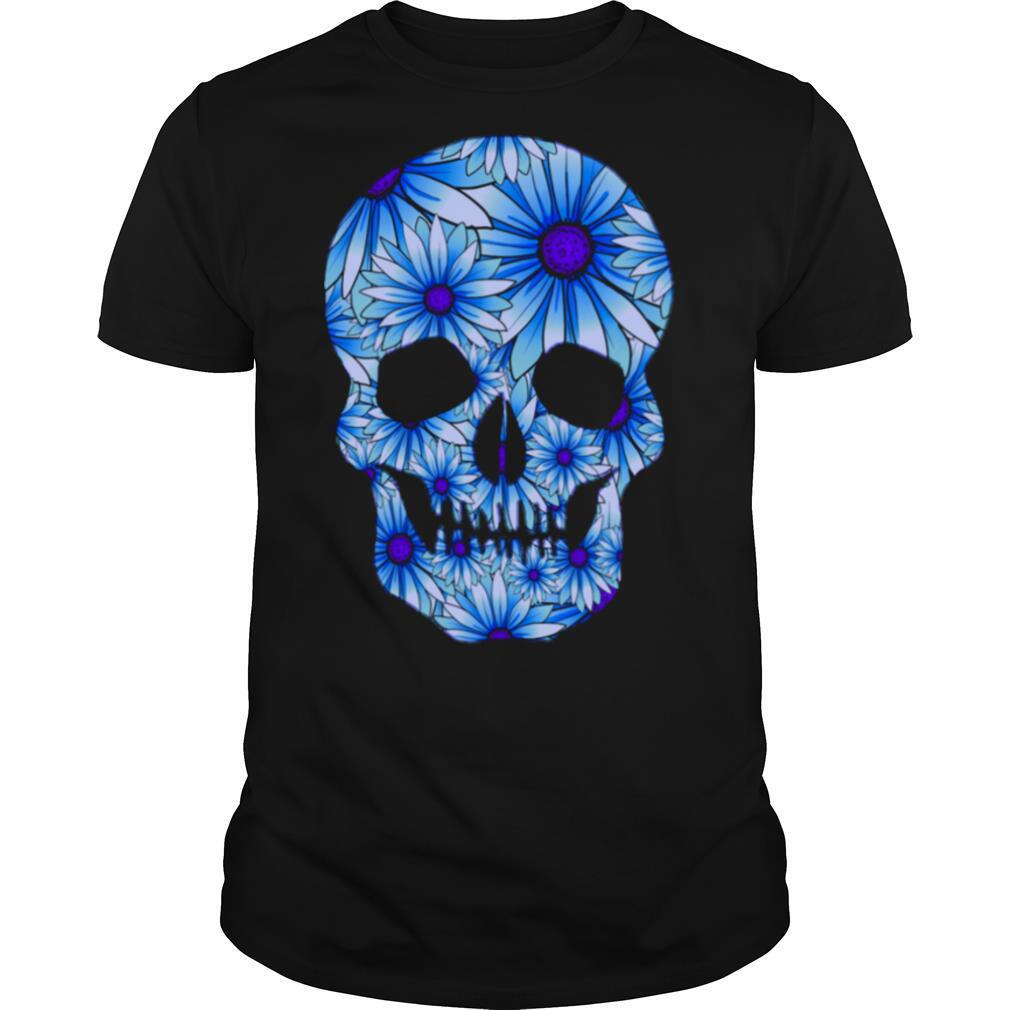 Blue Skull Dia De Los Muertos Day Of The Dead shirt