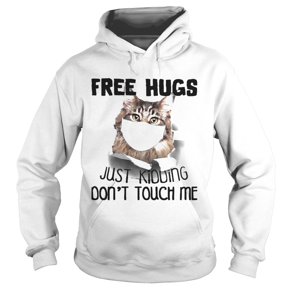 Cat Free Hugs Just Kidding Dont Touch Me Hoodie