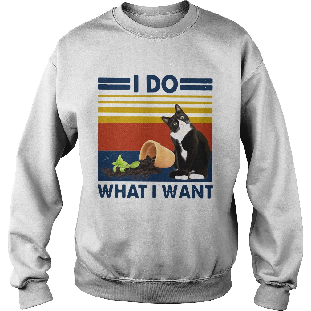 Cat I Do What I Want Vintage Sweatshirt