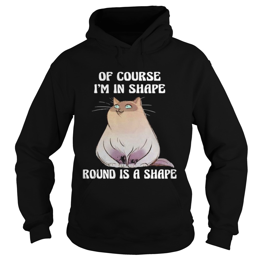 Cat Of course Im in shape round is a shape Hoodie