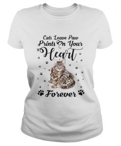 Cats Leave Paw Prints On Your Heart Forever  Classic Ladies
