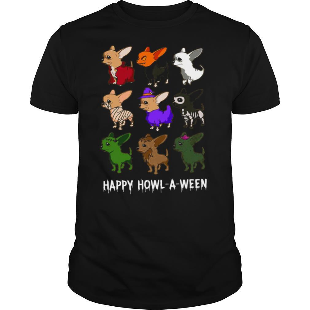 Chihuahua Happy Howl A Ween Halloween shirt