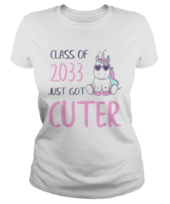 Class of 2033 Back to School Kindergarten Unicorn  Classic Ladies