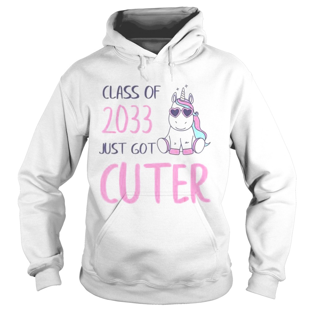 Class of 2033 Back to School Kindergarten Unicorn Hoodie