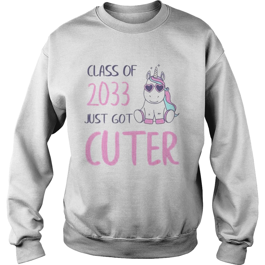 Class of 2033 Back to School Kindergarten Unicorn Sweatshirt