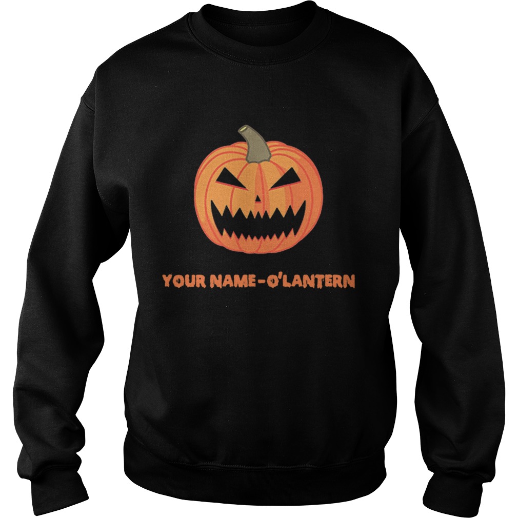 Custom Personalised O Lantern Pumpkin Halloween Sweatshirt
