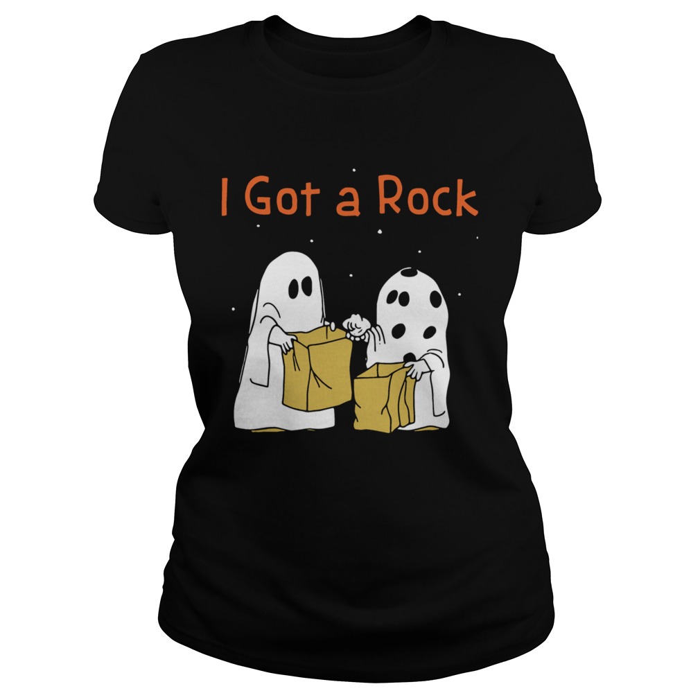 Cute I Got A Rock Ghost Halloween Classic Ladies