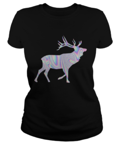 Elkaholic American Bull Elk Hunting Hunters Hologram  Classic Ladies