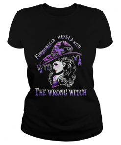 Fibromyalgia awareness wrong witch ladies halloween  Classic Ladies